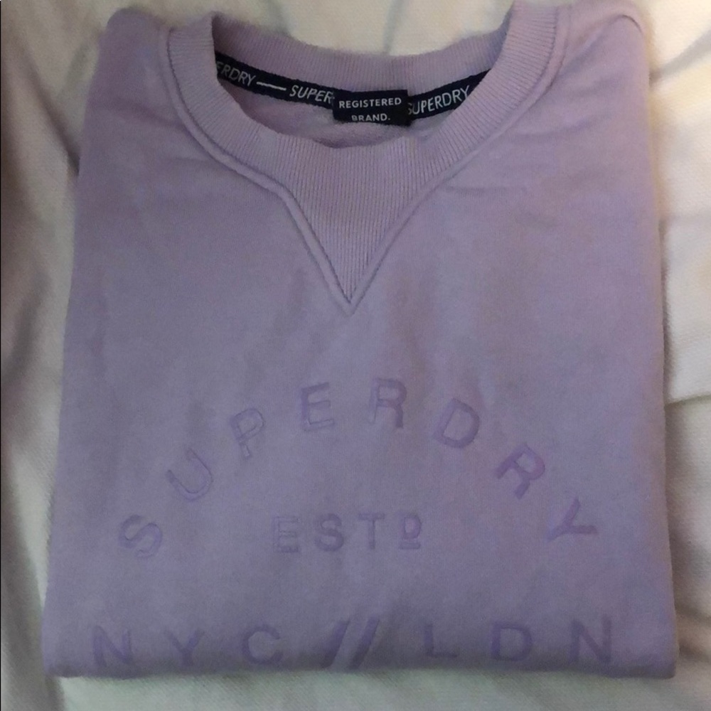 SuperDry Boxy Lilac Sweatshirt size small/US 6
